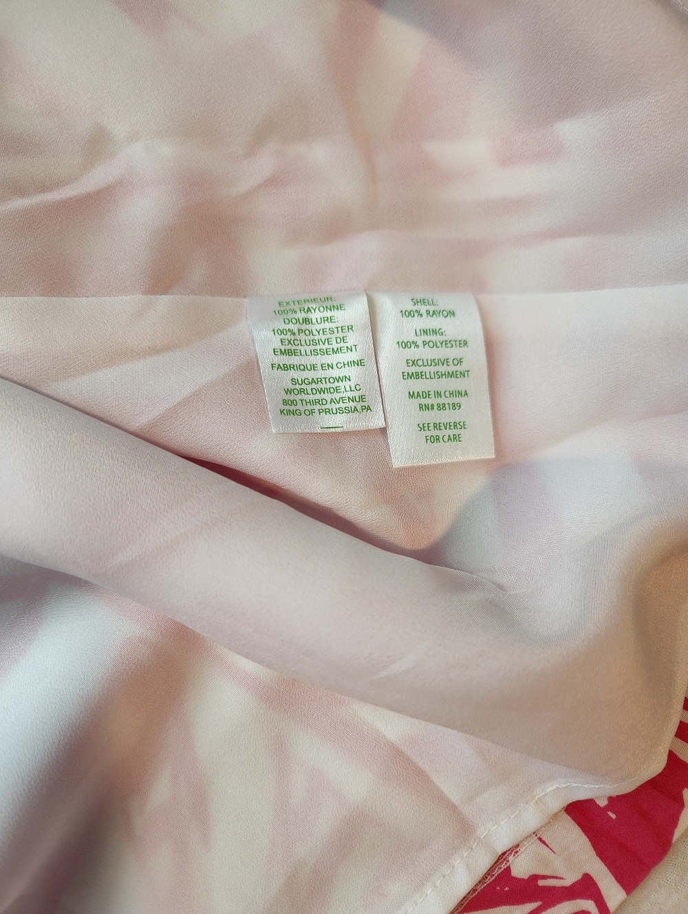 Lilly Pulitzer Pink and White Printed Tunic Dress - Picture 11 of 15